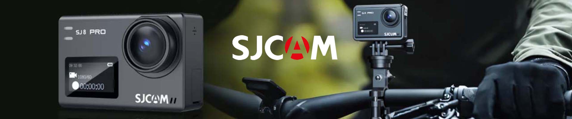 SJCAM SJ8 Pro Action Camera with Mountain Bike and Rider